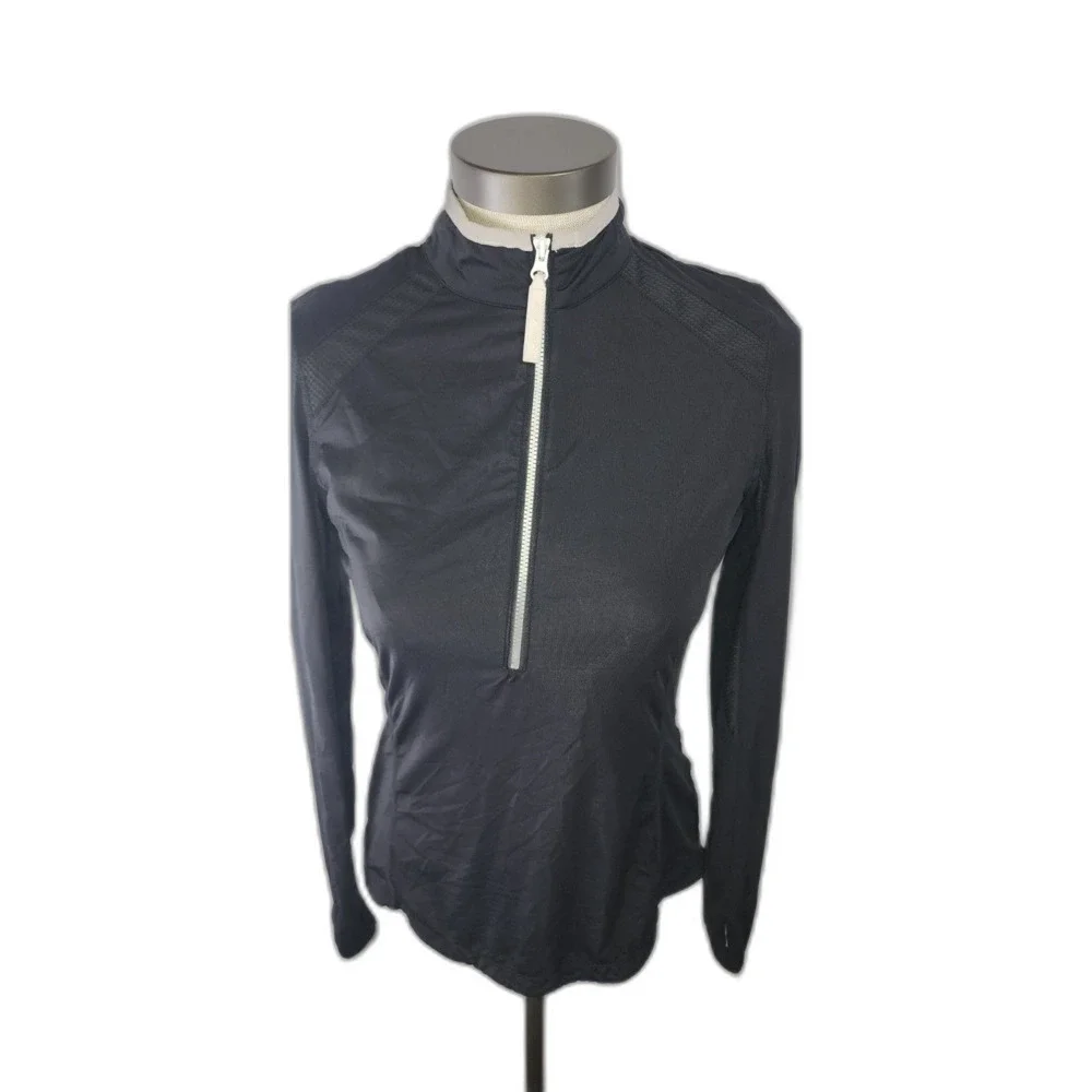 Goode Rider Luxe long sleeve black Equestrian Shirt size S - Picture 4 of 6